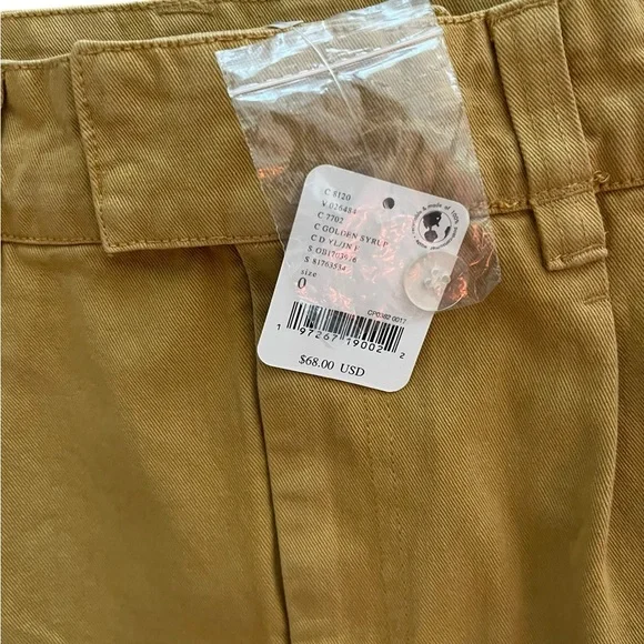 Free People Dahlia yellow/mustard Zip fly and offset button closure Mini Skirt - Picture 13 of 13